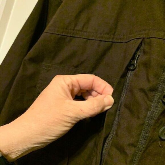 PROPPER SIZE LARGE BROWN LONG SLEEVED TACTICAL BUTTON SHIRT *New* - Picture 3 of 5